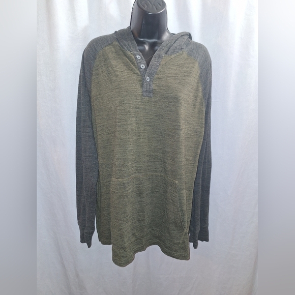 Faded glory thin hoodie raglan sleeves size large - Picture 1 of 6